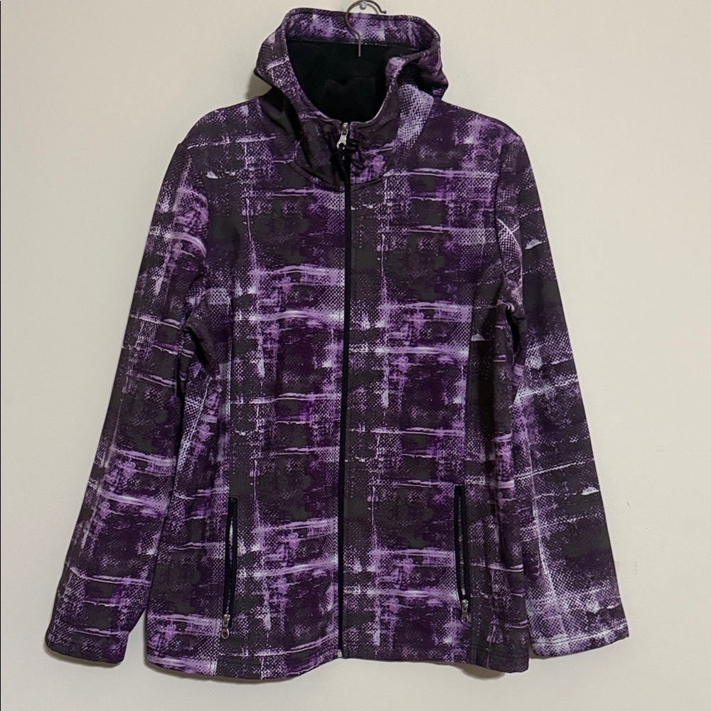 XERSION Performance softshell jacket Womens Purple XL full zip outdoor hiking